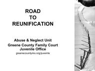 Road to Reunification Powerpoint - Greene County, Missouri
