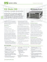 K2 Solo 3G Portable 2-Channel HD/SD Server - Grass Valley