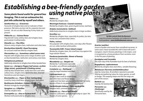 Planting Trees to Attract Bees - Green Journey