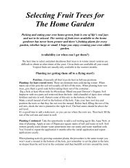 Selecting Fruit Trees for The Home Garde1 - Dawson's Garden World