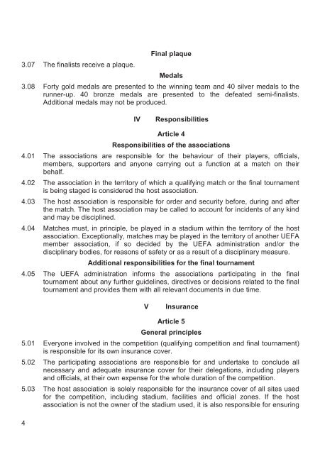 Regulations of the UEFA European Football Championship - GreenKIT