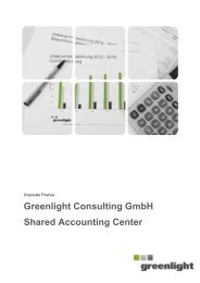 CF: Planung und Controlling auf Unternehmensebene - Greenlight ...