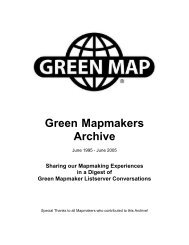 Table of Contents - Green Map System