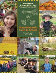 2011-2012 Annual Report - Green Mountain Farm-to-School