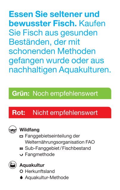 Einkaufsratgeber Fisch | Greenpeace - Greenpeace-Gruppe Stuttgart