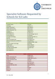 Specialist Software Requested by Schools for ILS Labs