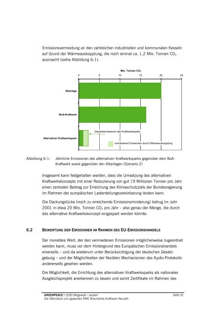 2000 Megawatt – sauber! Die Studie - Greenpeace