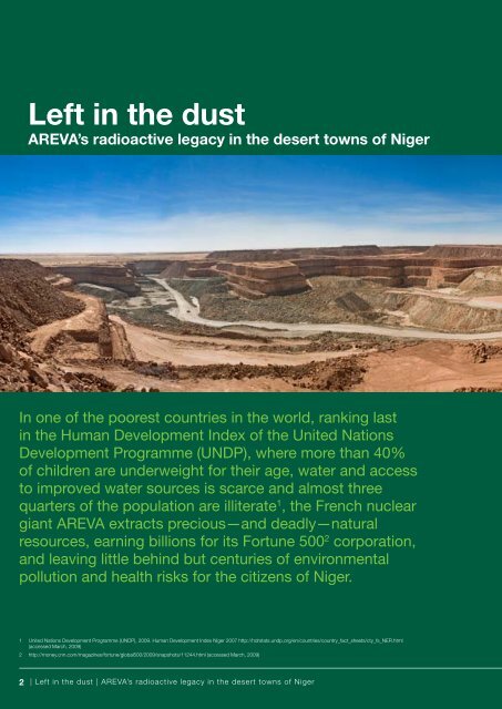 Left in the dust - Greenpeace