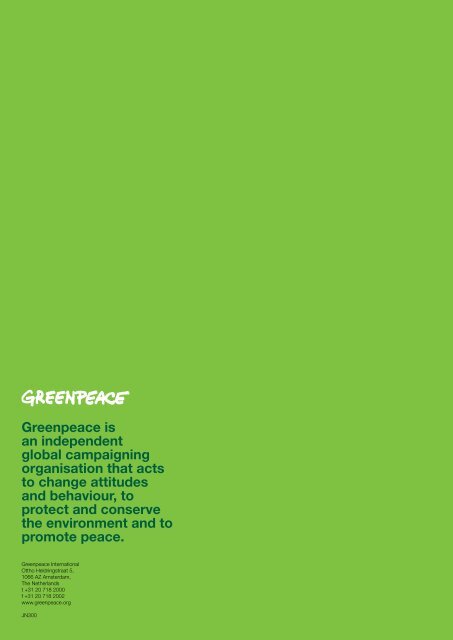 Left in the dust - Greenpeace