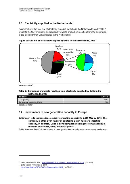 Sustainability in the Dutch Power Sector - Greenpeace Nederland