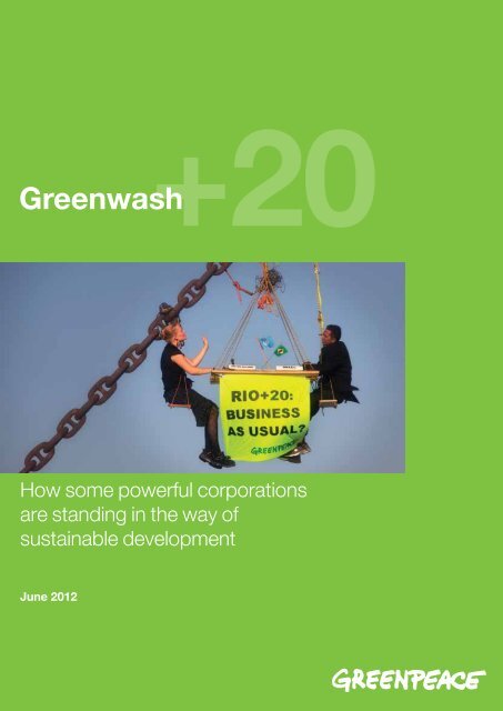 Greenwash+20 - Greenpeace