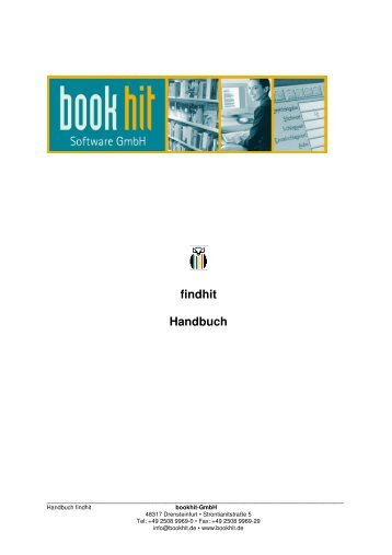 5 Bibliographieren mit findhit - bookhit-Gmbh