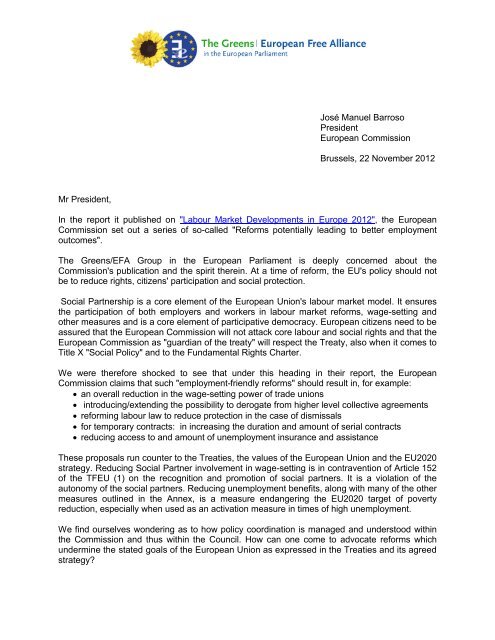 Open Letter to European Commission