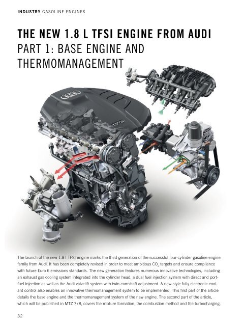 THE NEW 1.8 L TFSl ENGlNE FROM AUDl PART 1: BASE ENGINE ...
