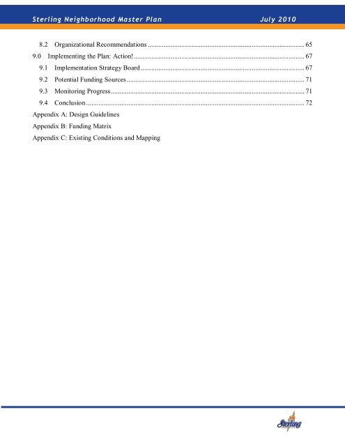 Sterling Community Master Plan - Greenville County