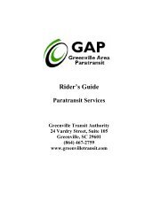 Greenville Area Paratransit Rider's Guide