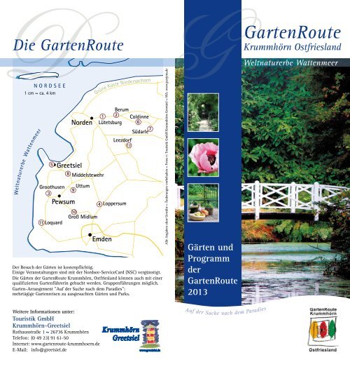 Die Gärten und das Programm der GartenRoute ... - Greetsiel