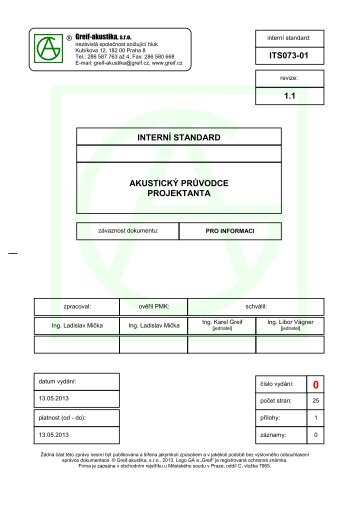 ITS073 Akustický průvodce projektanta.pdf - Greif-akustika sro