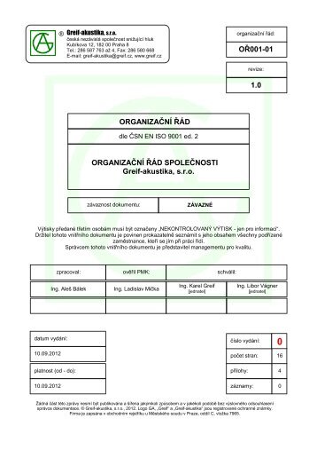 OŘ001 Organizační řád společnosti.pdf - Greif-akustika sro