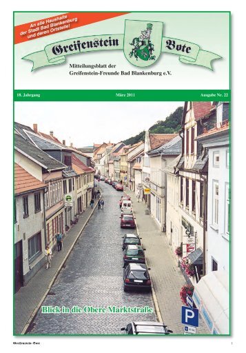 Ausgabe Nr. 22 / März 2011 - Greifenstein-Freunde Bad ...