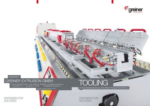 Tooling-Folder - Greiner Extrusions Technik