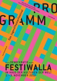 Programm des FESTIWALLA 2012 zum Download - Grenzen-Los!