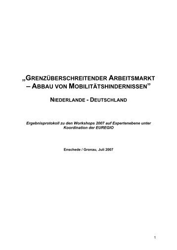 GRENZÜBERSCHREITENDER - Grenzpendler NRW