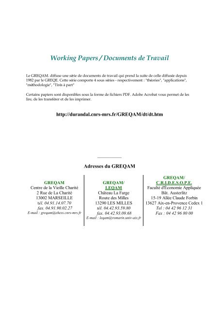 Download the Working Paper - greqam
