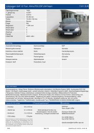 Volkswagen Golf 1.6 Tour, Klima PDC ESP LM ... - Autohaus Löffler