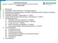 Gemeindeversammlung - Gemeinde Gretzenbach