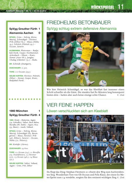 KLEEBLATTMAGAZIN - SpVgg Greuther Fürth