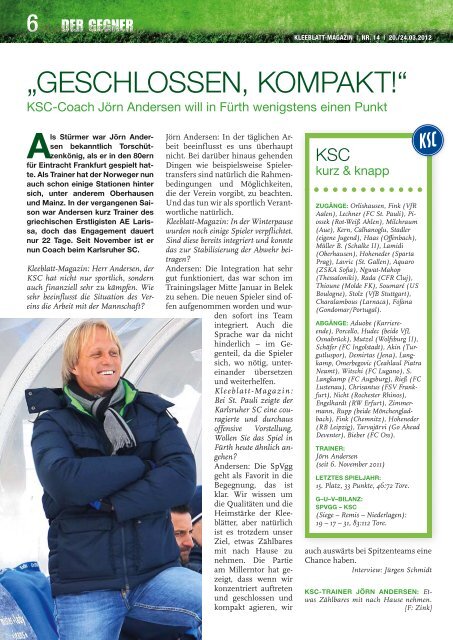 KLEEBLATTMAGAZIN - SpVgg Greuther Fürth