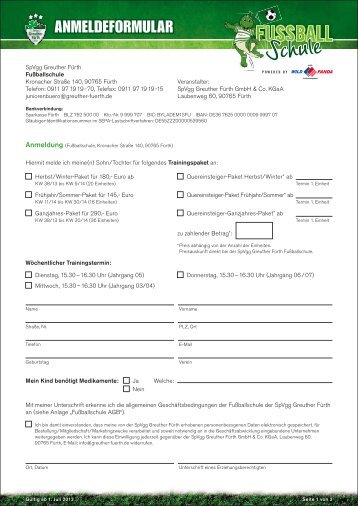 PDF-Anmeldeformular - SpVgg Greuther Fürth