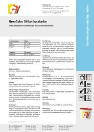 GreoColor Silikonharzfarbe - Greutol AG