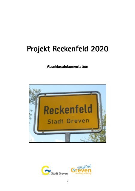 Abschlussdokumentation Reckenfeld 2020 - Stadt Greven