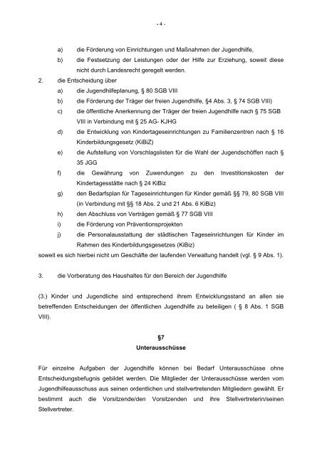 Satzung für das Jugendamt der Stadt Grevenbroich vom 04.03.2010