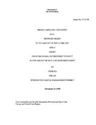 project appraisal document proposed credit in the amount of sdr 3.2 ...