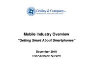 Mobile Industry Overview - Gridley & Company