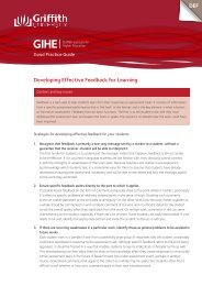 Developing Effective Feedback for Learning Strategies for academic ...