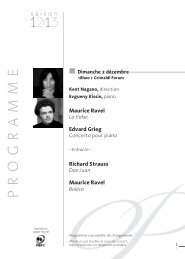 PROGRAMME - Grimaldi Forum