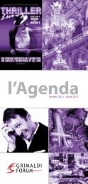 l'Agenda - Grimaldi Forum