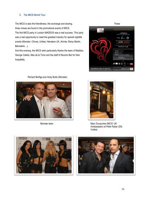 PRESS BOOK Monaco International Clubbing Show - Grimaldi Forum