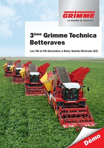 3ème Grimme Technica Betteraves