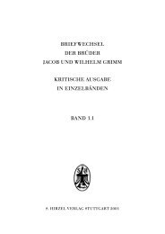 briefwechsel der brüder jacob und wilhelm grimm ... - Grimmnetz.de