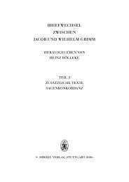 briefwechsel zwischen jacob und wilhelm grimm - Grimmnetz.de