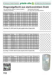 112 Diagonalgeflecht aus starkverzinktem Draht - Grischa Silva AG