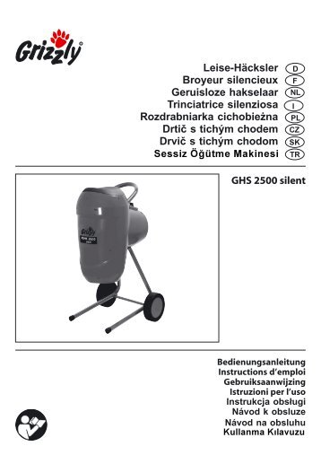 GHS 2500 silent Leise-Häcksler Broyeur silencieux Geruisloze ...