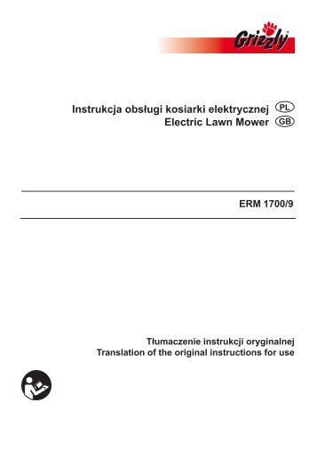 Instrukcja obsługi kosiarki elektrycznej Electric Lawn Mower