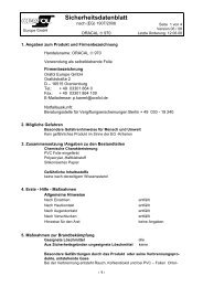 Sicherheitsdatenblatt