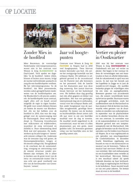 Jaarverslag 2010 - Stichting Groenhuysen